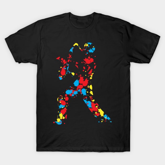 Saxophone Player Pop Art Style T-Shirt by jazzworldquest